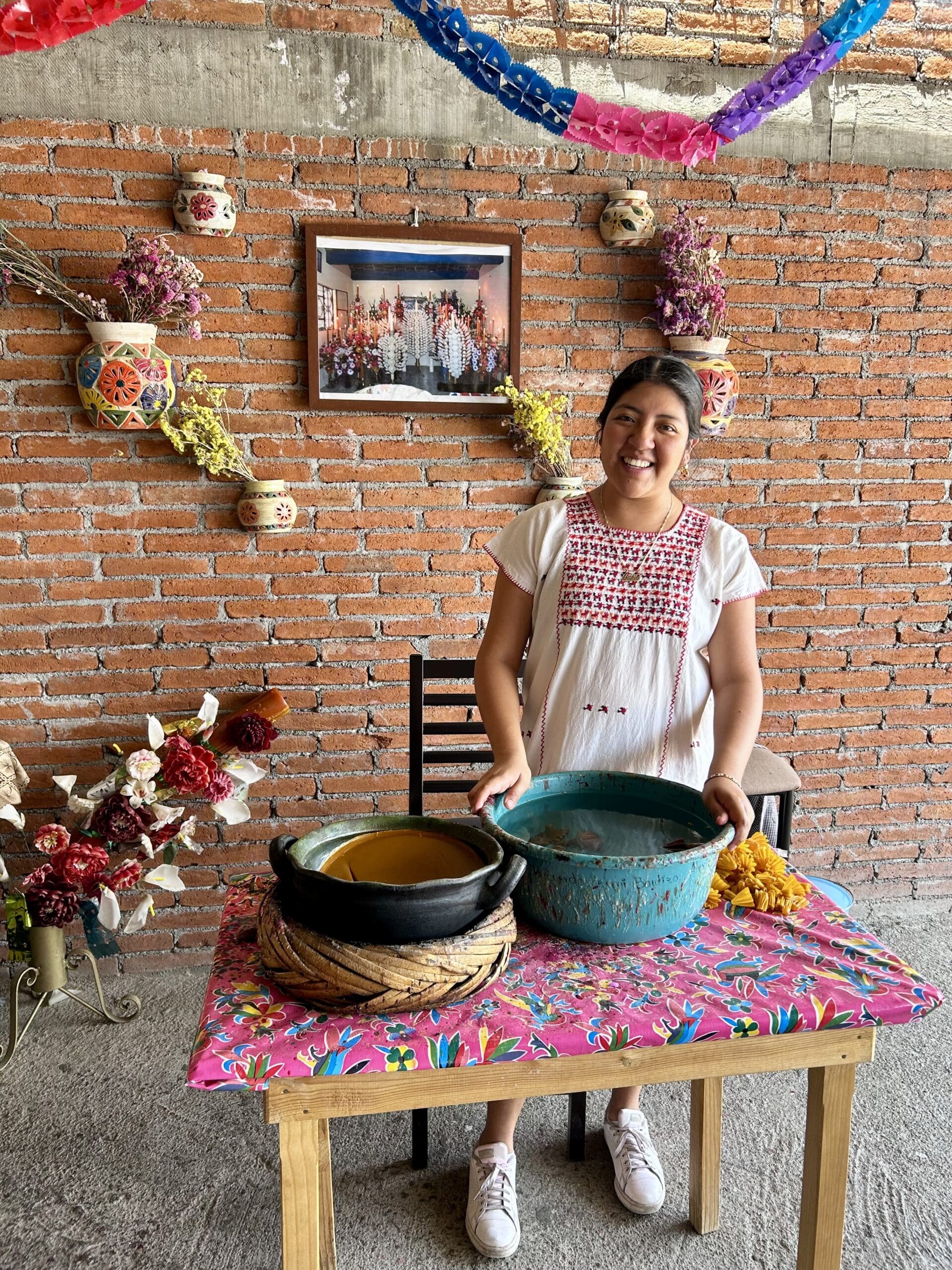 Leslie from Velas Guille candle workshop in Oaxaca, Mexico